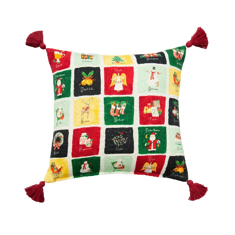 Decorative Pillows for Living Room MakeoverAlphabet Grid Pillow