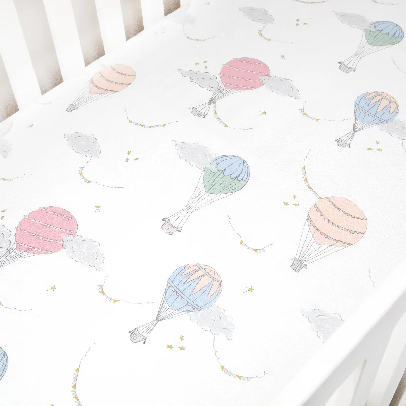 Flat Sheets with a High - Quality Finish for a Luxurious LookTouch The Sky Crib Sheet - Pink