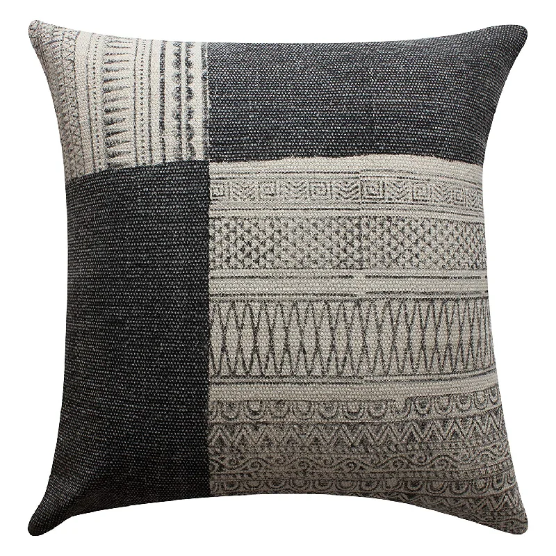 Plush Pillows for a Cozy BedBenzara 24 x 24 Cotton Hand Woven Zippered Pillow with Kilim Printed Details, Multicolor Plush Pillows for a Cozy BedBenzara 24 x 24 Cotton Hand Woven Zippered Pillow with Kilim Printed Details, Multicolor