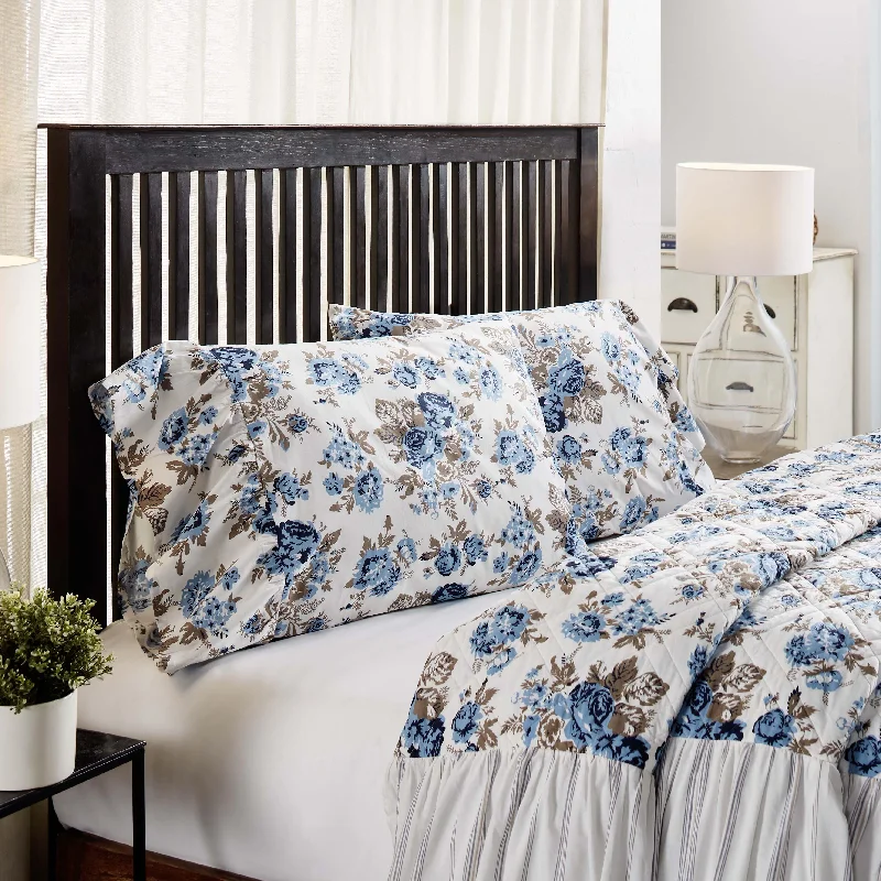 Orthopedic Pillows for Back Pain ReliefAnnie Blue Floral Ruffled Standard Pillow Case Set of 2 21x26+8 VHC Brands Orthopedic Pillows for Back Pain ReliefAnnie Blue Floral Ruffled Standard Pillow Case Set of 2 21x26+8 VHC Brands