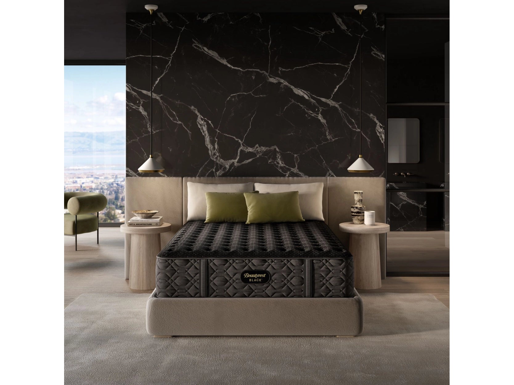 Gel - infused memory foam mattresses for cooler sleepBeautyrest Black Series Three Firm Twin XL Mattress