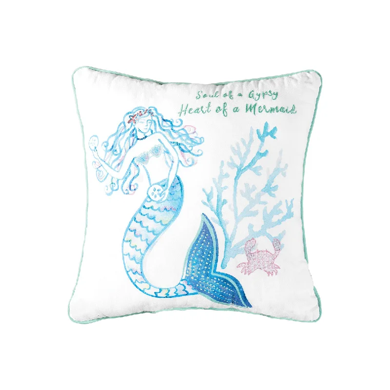 Soft and Fluffy Pillows for Bedroom ComfortMermaid Garden Soul of A Gypsy Pillow