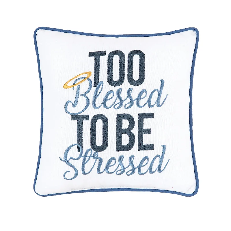 Velvet Pillows for a Touch of EleganceToo Blessed Mini Pillow