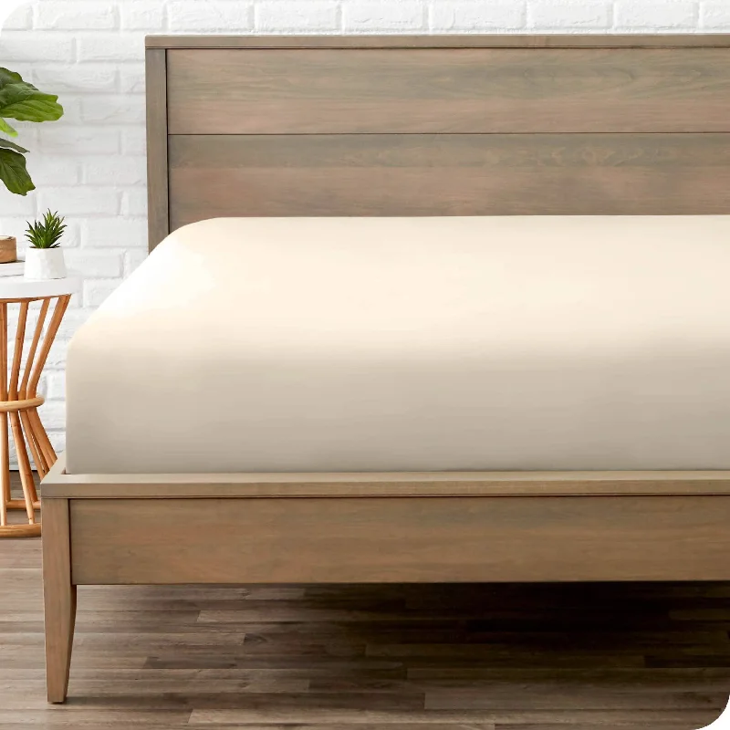 Twin - Size Sheet Sets with a Pillow ProtectorMicrofiber Fitted Sheet - Twin