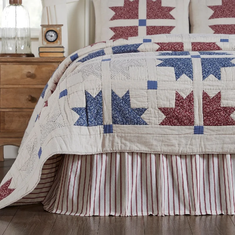 Bed skirts with a beach - themed printCelebration Queen Bed Skirt 60x80x16