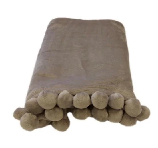 Orthopedic Pillows for Back Pain ReliefLush Pom Pom Throw - Gray