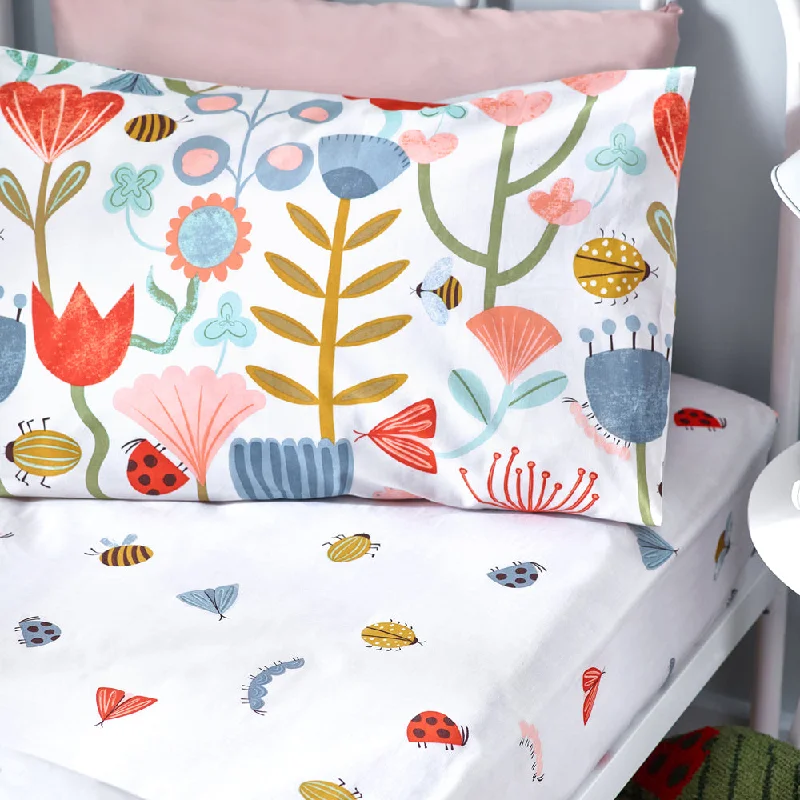 Wrinkle - Free Polyester Sheets for a Low - Maintenance BedLittle Nature Floral Fitted Bed Sheet Multicolour