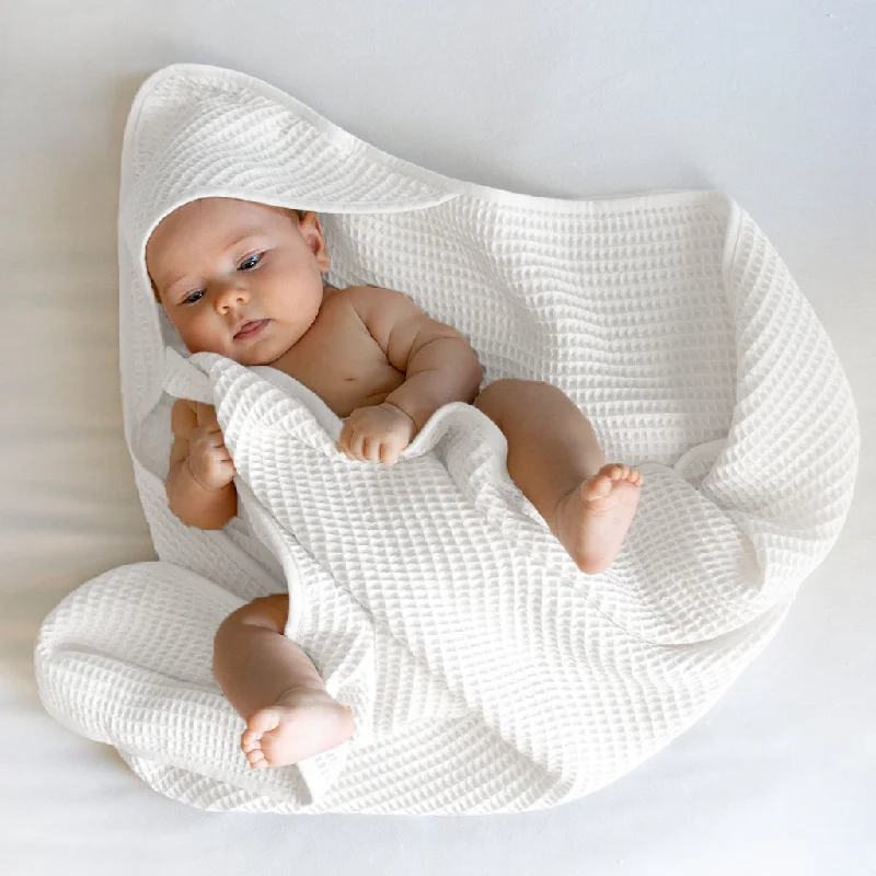 Wrinkle - Free Polyester Sheets for a Low - Maintenance BedWaffle Hooded Baby Towel