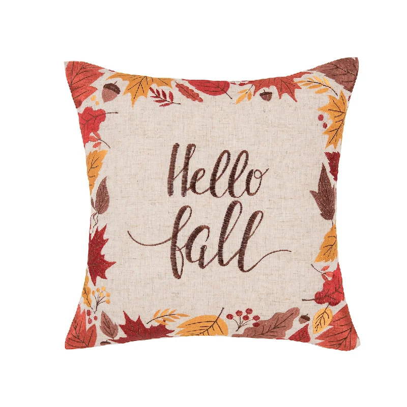 Bolster Pillows for Sofa DecorationHello Fall Pillow