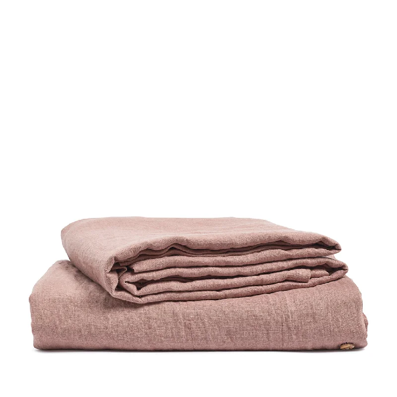Hypoallergenic Silk Sheets for Sensitive SleepersLinen fitted sheet coral