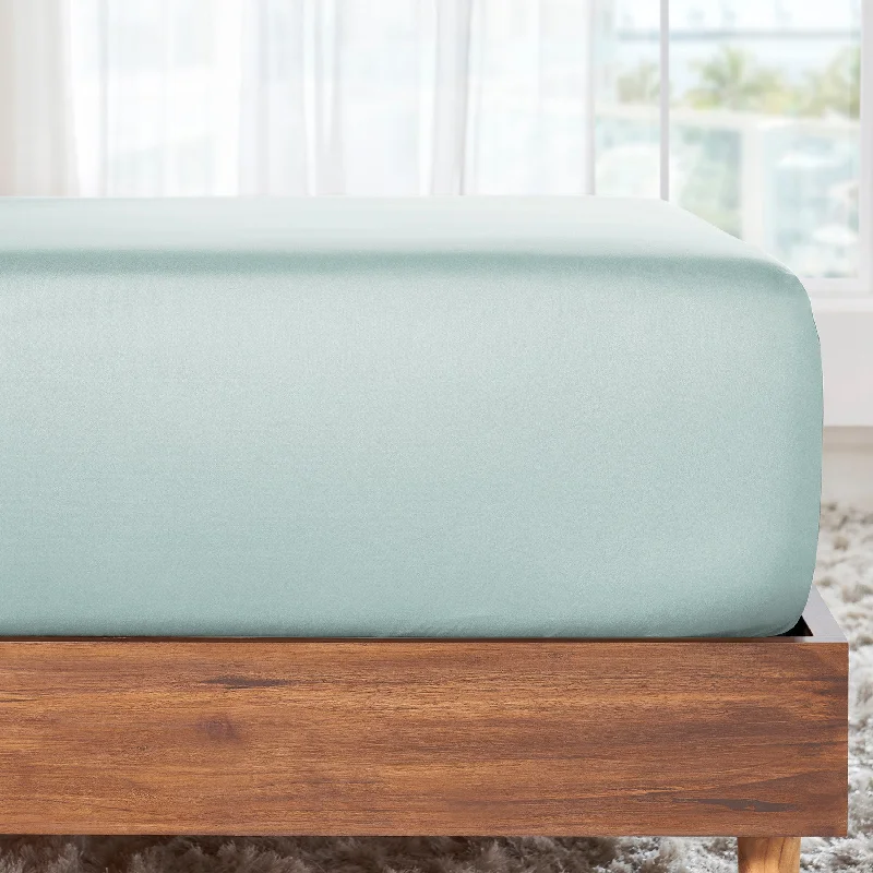 Polyester - Cotton Blend Sheets for Durability and ComfortFitted Sheet Only - 100% Cotton Sateen - Everyday Soft
