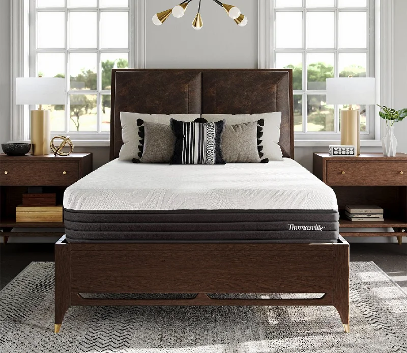 Memory foam mattresses for pressure relief and contouringThomasville Plymouth 12.5'' Gel Memory Foam Medium Plush Hybrid Mattress Memory foam mattresses for pressure relief and contouringThomasville Plymouth 12.5'' Gel Memory Foam Medium Plush Hybrid Mattress