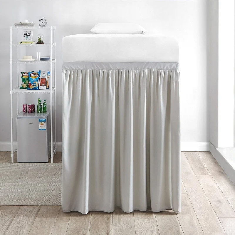 Velvet bed skirts for a luxurious and elegant appearanceExtended Bed Skirt Twin XL (3 Panel Set) - Silver Birch Velvet bed skirts for a luxurious and elegant appearanceExtended Bed Skirt Twin XL (3 Panel Set) - Silver Birch
