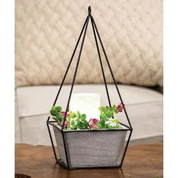 Bed skirts with a nautical themeWood Plant Holder w/Triangle Metal Frame