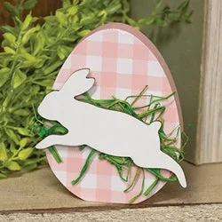 Bed skirts with a country - style patternHopping Bunny Pink Plaid Egg Sitter