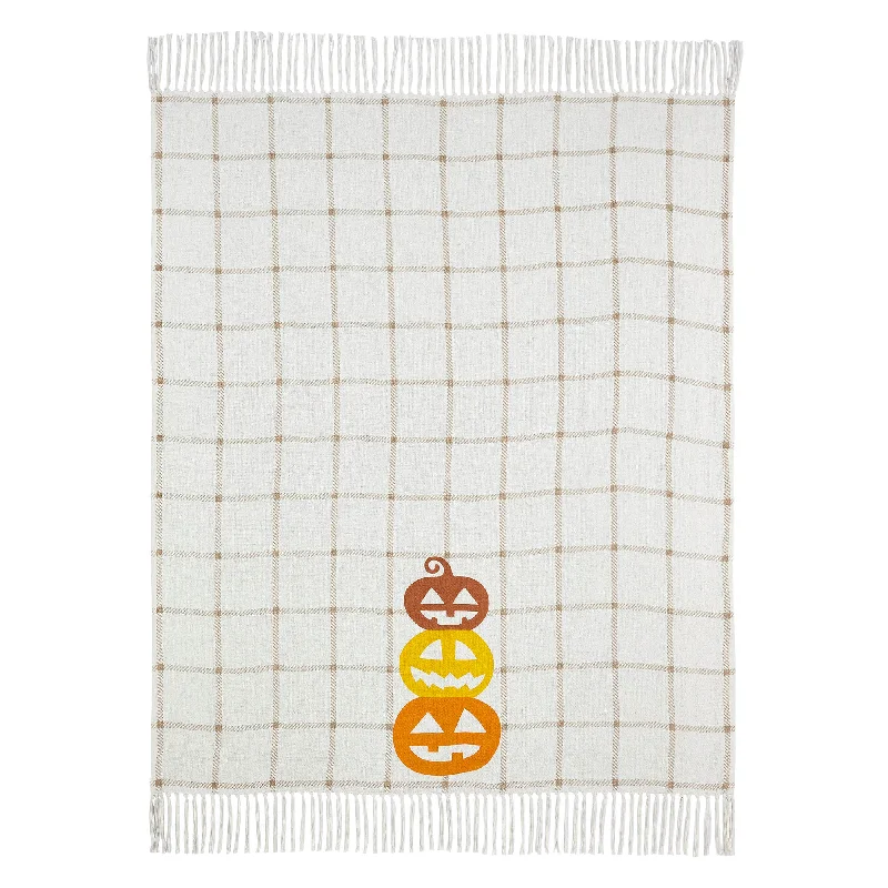 Linen bed skirts for a natural and rustic feelCountry Halloween Woven Throw 50x60