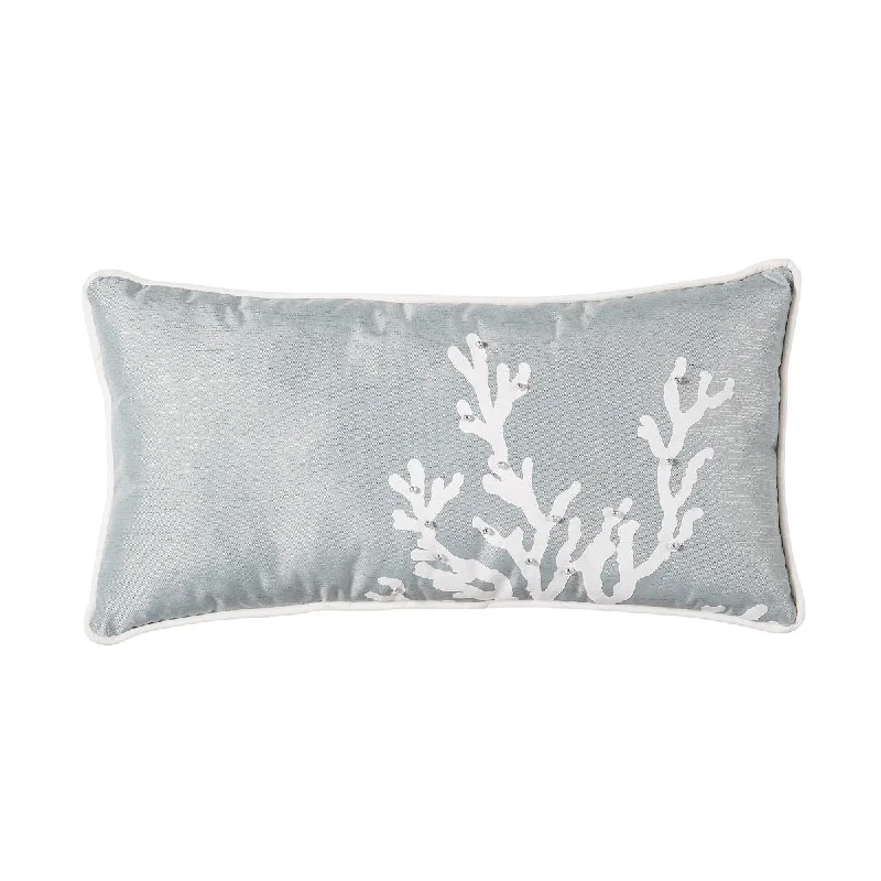 Memory Foam Pillows for Neck SupportBlue Coral Oblong Pillow