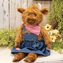 Bed skirts with a unicorn - themed print for kids' bedsHilda Highland Cow Doll