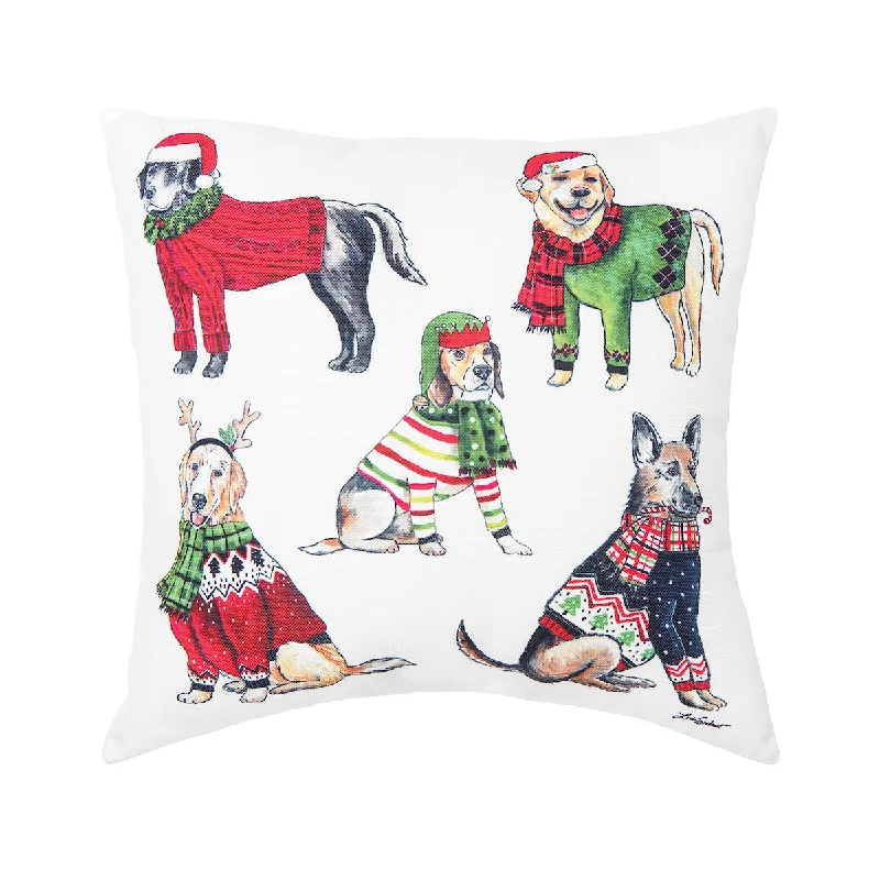 Plush Pillows for a Cozy BedDog Christmas Pillow