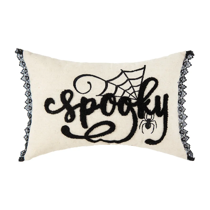 Round Pillows for Boho-Style InteriorsSppky Black and White Pillow