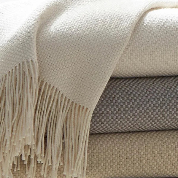 Outdoor picnic checkered gingham blankets​Bristol Basketweave Alpaca Throw