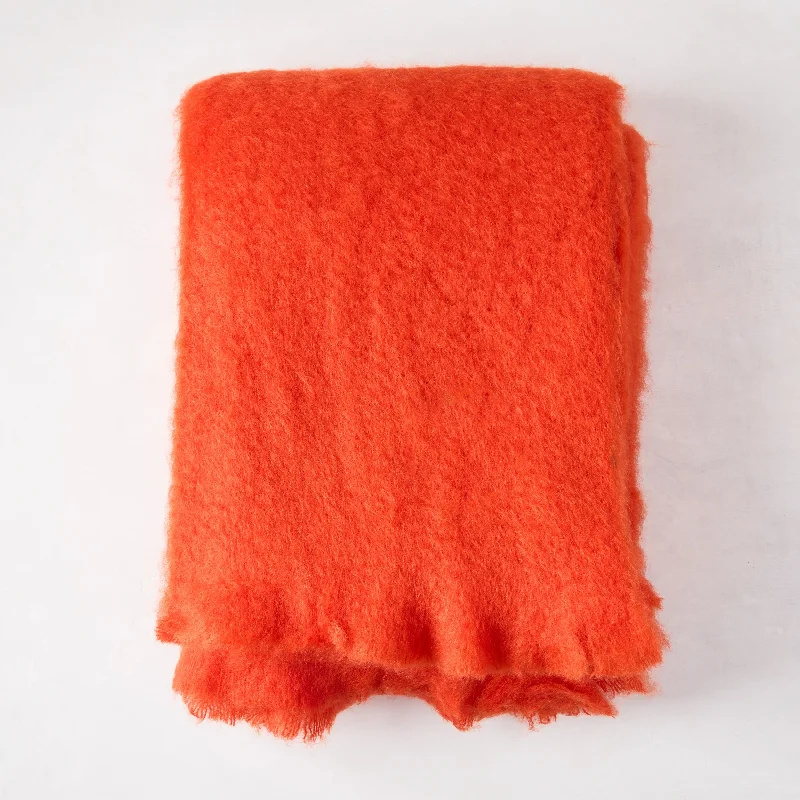Memory foam weighted relaxation blanketsSynthetic fiber blend blankets for a budget - friendly choiceMantas Ezcaray Orange Mohair Throw Memory foam weighted relaxation blanketsSynthetic fiber blend blankets for a budget - friendly choiceMantas Ezcaray Orange Mohair Throw