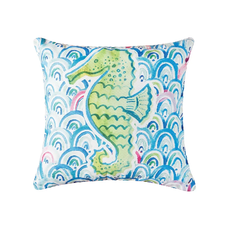 Cotton Pillows for Natural ComfortMermaid Garden Seahorse Pillow