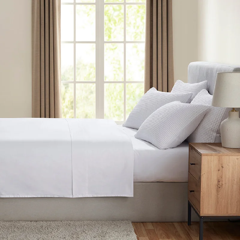Organic Flannel Sheets for a Natural and Warm Sleep200 Thread Count Flat Sheet - White
