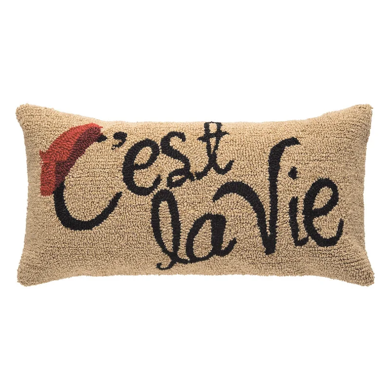 Velvet Pillows for a Touch of EleganceC'est La Vie Pillow
