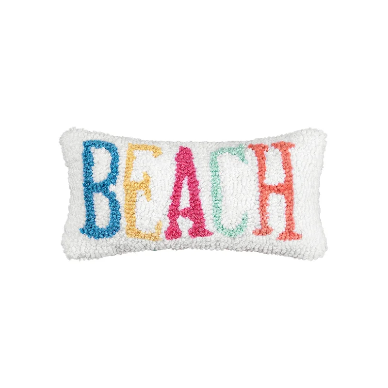Adjustable Pillows for Customized ComfortBeach Hooked Mini Pillow