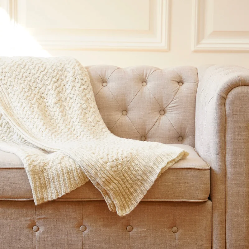 Toddler - proof washable kids play blankets​Florence Cashmere Wool Throw