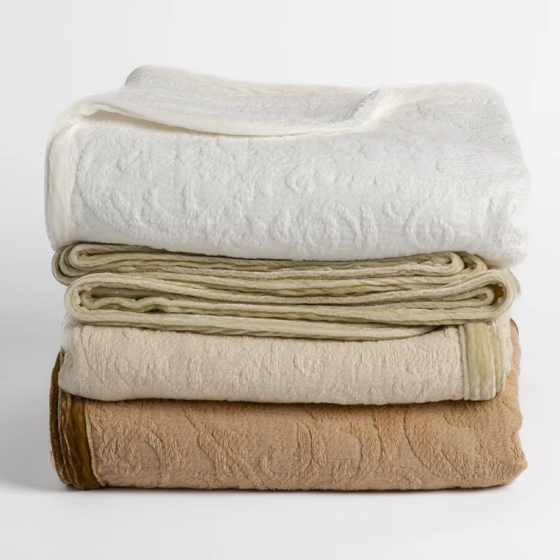 Chenille - textured soft throw blankets​Adele Blanket