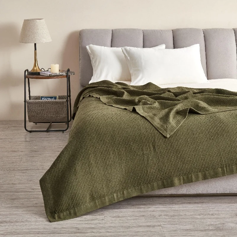 Hypoallergenic bamboo fiber blankets​Alpaca wool blankets for a hypoallergenic and warm option100% Cotton Small Waffle Weave Blanket - Hazel Collection