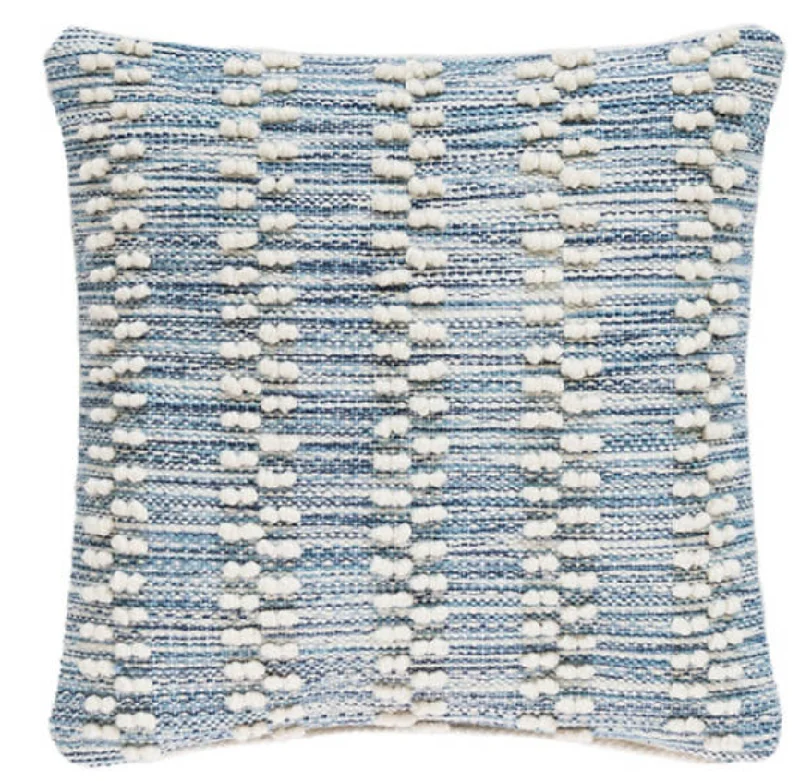 Down Alternative Pillows for Ethical ChoicesHobnail Stripe indoor/Outdoor Pillow