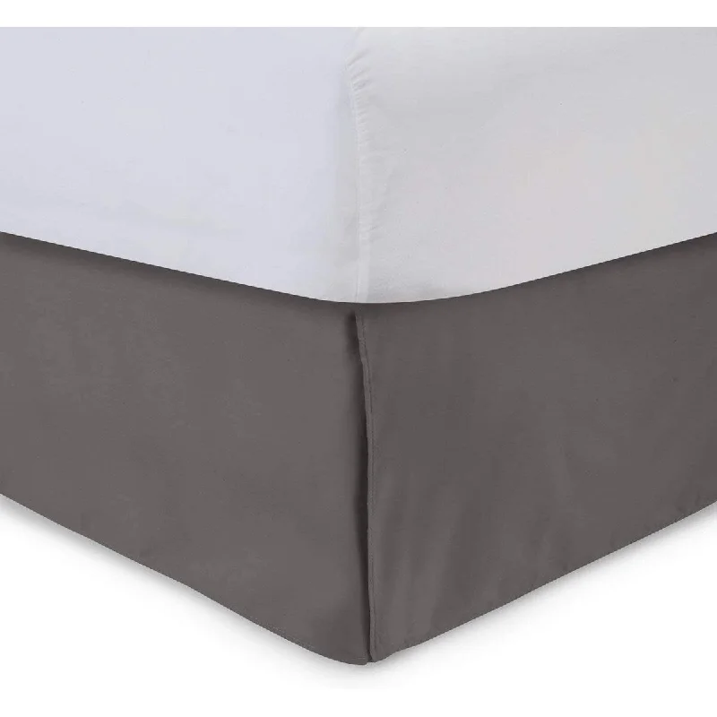 Bed skirts with a herringbone pattern for a sophisticated lookTailored Bedskirt with Split Corners -18 inch Drop, Grey, Full Bed skirts with a herringbone pattern for a sophisticated lookTailored Bedskirt with Split Corners -18 inch Drop, Grey, Full