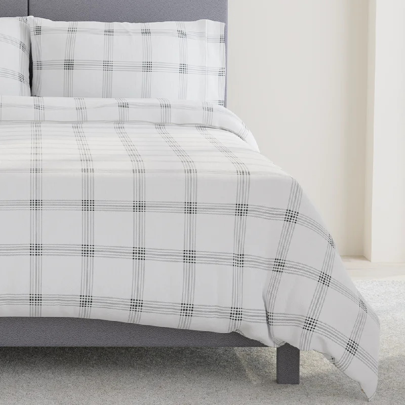 Rayon - Cotton Sheets for a Breathable and Soft BlendTwilluxe Flannel New-Way Duvet Cover
