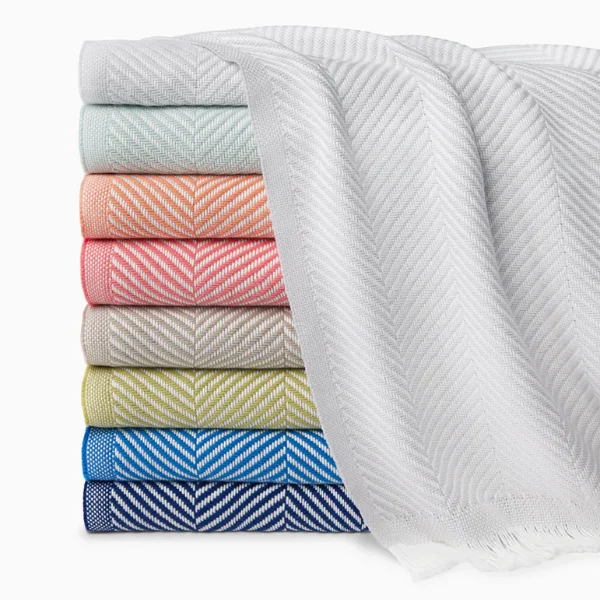 Toddler - proof washable kids play blankets​Costa Cotton Herringbone Throw