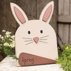 Bed skirts with a tie - back design for adjustabilityWooden Layered Bunny Head w/Spring Carrot Easel