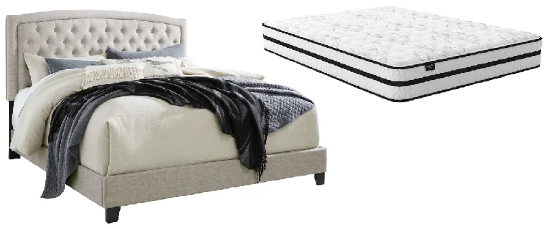 Memory foam mattresses for pressure relief and contouringJerary Queen Upholstered Bed with Mattress Memory foam mattresses for pressure relief and contouringJerary Queen Upholstered Bed with Mattress