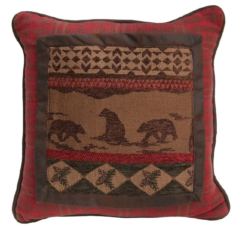 Lumbar Support Pillows for Car SeatsCascade Lodge Bear Scene Pillow
