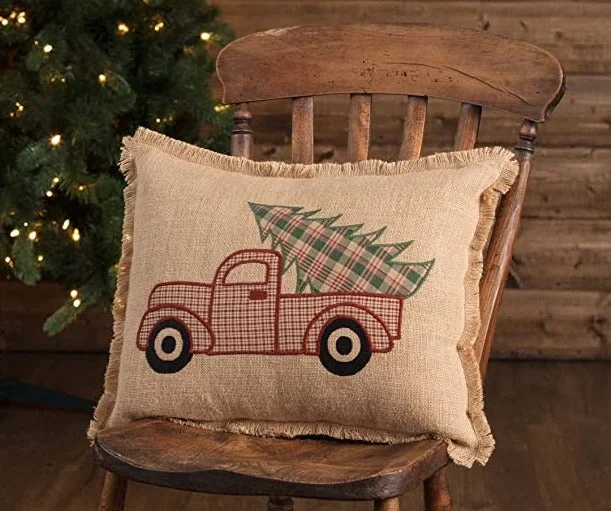 Kids Pillows with Fun DesignsClement Applique Truck Pillow