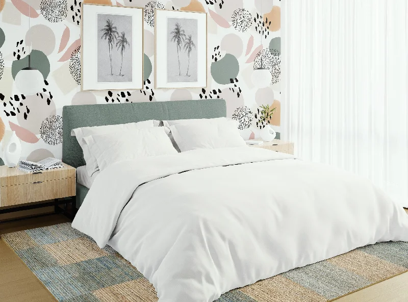 Wrinkle - Free Polyester Sheets for a Low - Maintenance BedJersey Knit Sheet Set in Ivory White Wrinkle - Free Polyester Sheets for a Low - Maintenance BedJersey Knit Sheet Set in Ivory White