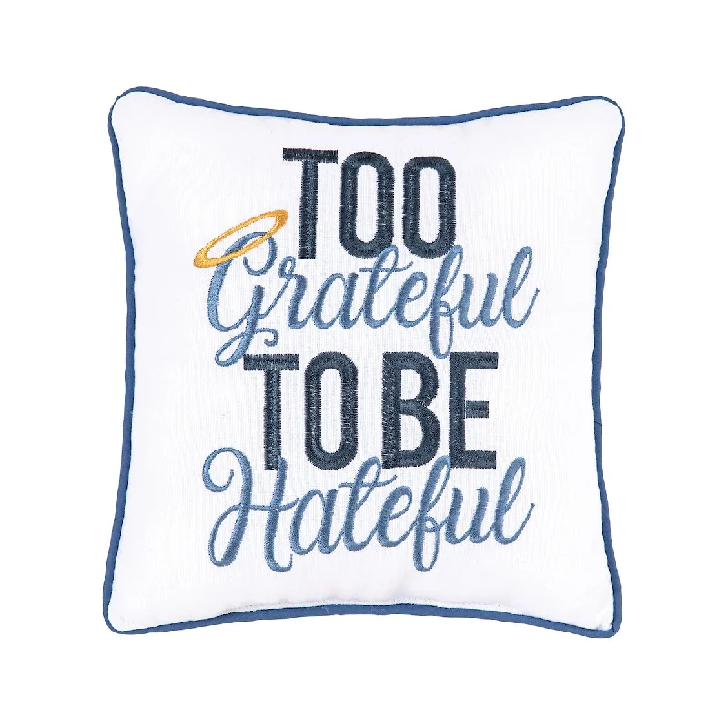 Kids Pillows with Fun DesignsToo Grateful Mini Pillow