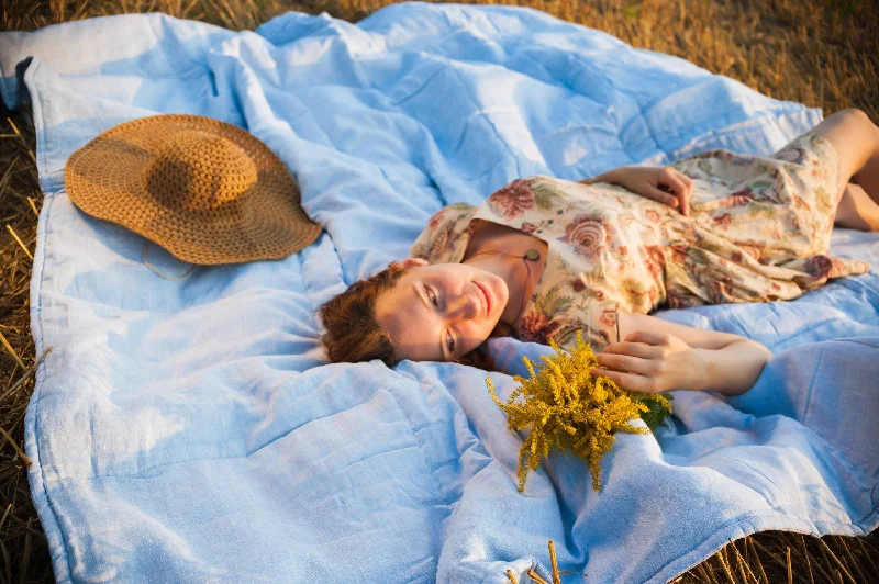 High - thread - count Egyptian cotton bed blanketsBamboo fiber blankets with natural antibacterial propertiesOrganic HEMP + FLAX blanket "Flying Mood" quilt - natural linen fabric with filler organic Hemp fiber all sizes High - thread - count Egyptian cotton bed blanketsBamboo fiber blankets with natural antibacterial propertiesOrganic HEMP + FLAX blanket "Flying Mood" quilt - natural linen fabric with filler organic Hemp fiber all sizes