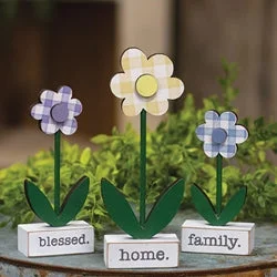 Bed skirts with a child - friendly print3/Set Home Blessed Family Gingham Check Daisies on Base Bed skirts with a child - friendly print3/Set Home Blessed Family Gingham Check Daisies on Base
