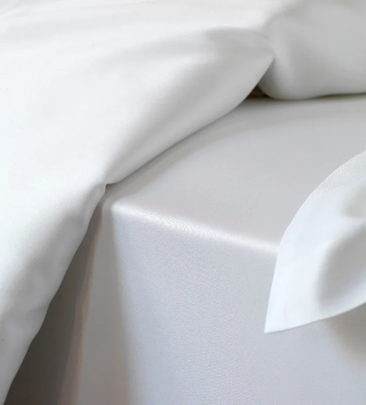 Thermal - Regulating Bamboo Sheets for All - Season ComfortWhite Luxury 600 Thread Count 100% Cotton Fitted Sheet Thermal - Regulating Bamboo Sheets for All - Season ComfortWhite Luxury 600 Thread Count 100% Cotton Fitted Sheet