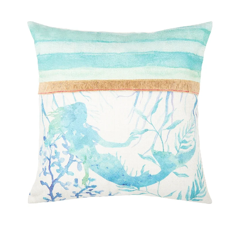 Velvet Pillows for a Touch of EleganceMermaid I Pillow