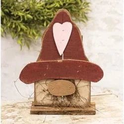 Floral - printed bed skirts for a feminine touchRustic Wood Valentine's Gnome on Base