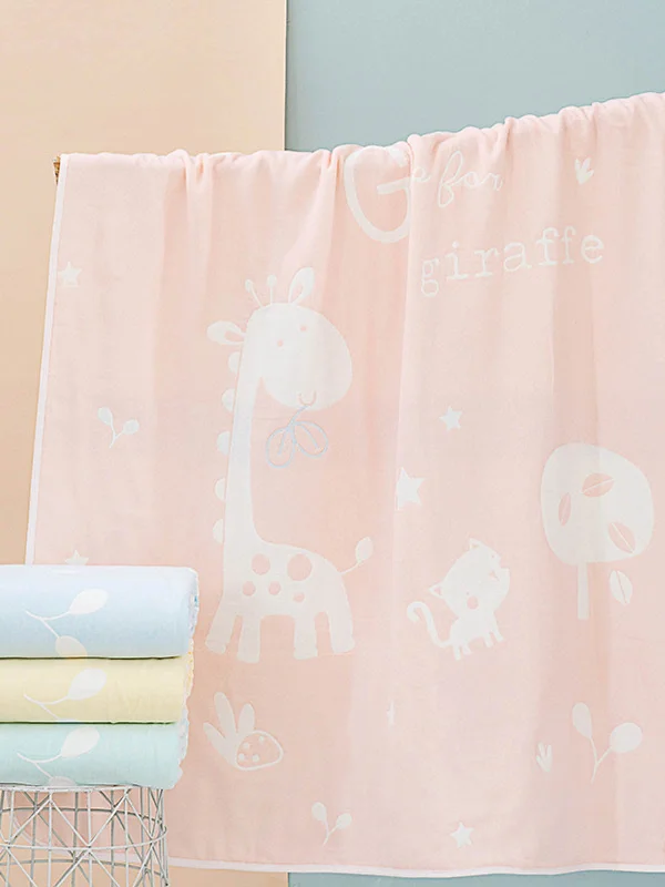 Toddler - sized character - printed security blanketsWool blankets with natural warmth and insulationGiraffe Cartoon Cotton Baby Blanket-Pink Toddler - sized character - printed security blanketsWool blankets with natural warmth and insulationGiraffe Cartoon Cotton Baby Blanket-Pink