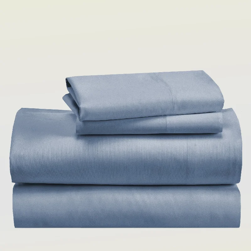 Linen - Cotton Blend Sheets for a Natural and Versatile OptionSheet Set - Bamboo Rayon Sateen - Silky Comfort